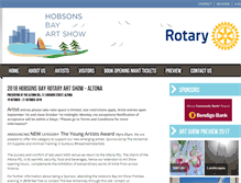 Tablet Screenshot of hobsonsbayartshow.com.au